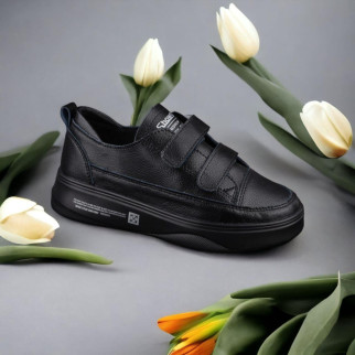Кросівки жіночі шкіра без бренду чорні 36 (ЖК-26/2) - Інтернет-магазин спільних покупок ToGether