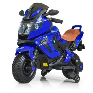 Мотоцикл M 3681AL-4 2 мот.18W, 12V7A, ручка газу, гум. колеса, USB, муз., шкір. сид., синій. - Інтернет-магазин спільних покупок ToGether