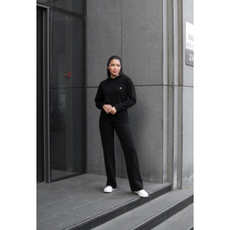 Жіночий спортивний костюм на флісі  Чорний 46 - Інтернет-магазин спільних покупок ToGether