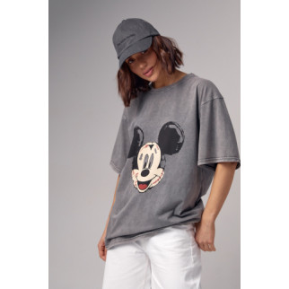 Mickey Mouse Vibes: Жіноча футболка oversize з принтом - Інтернет-магазин спільних покупок ToGether