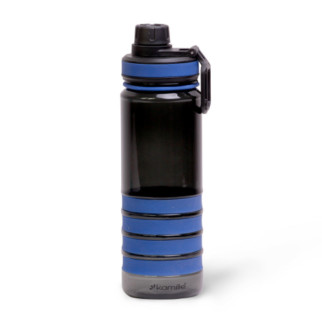 Пляшка спортивна 750мл трітан чорний/синій KAMILLE 2302 - Інтернет-магазин спільних покупок ToGether