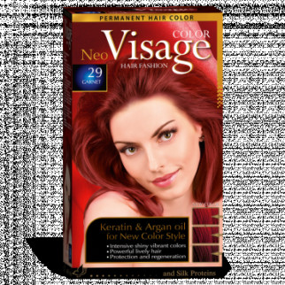 Cтійка фарба для волосся VISAGE 29 Червоний гранат, 50/50/20 мл - Інтернет-магазин спільних покупок ToGether