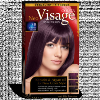 Cтійка фарба для волосся VISAGE 38 Насичений фіолетовий, 50/50/20 мл - Інтернет-магазин спільних покупок ToGether