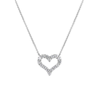 Срібна підвіска Diamond Heart Large Pendant Tiffany & Co - Інтернет-магазин спільних покупок ToGether