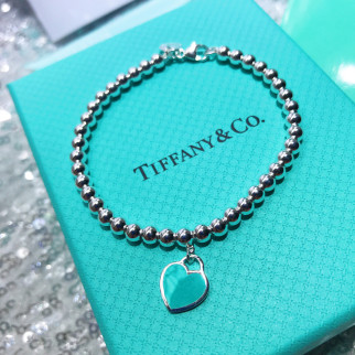 Срібний браслет Tiffany & Co м'ятна серце 18 - Інтернет-магазин спільних покупок ToGether