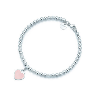 Срібний браслет Tiffany & Co рожеве серце - Інтернет-магазин спільних покупок ToGether