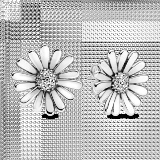 Срібні сережки-пуссети   "Блискучі маргаритки" 298812C01 - Інтернет-магазин спільних покупок ToGether