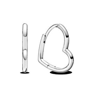 Срібні сережки   "Асиметричні серця" 298307C00 - Інтернет-магазин спільних покупок ToGether