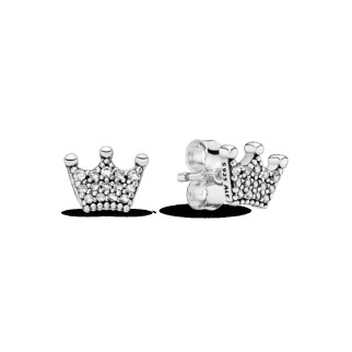 Срібні сережки   «Корона» 297127CZ - Інтернет-магазин спільних покупок ToGether