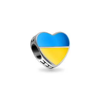 Срібний шарм «Любов до України» - Інтернет-магазин спільних покупок ToGether
