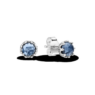 Срібні сережки   "Корона" 298311NMB - Інтернет-магазин спільних покупок ToGether