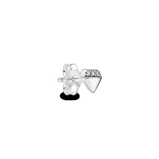Срібна сережка   "Мій діамант" 298388CZ - Інтернет-магазин спільних покупок ToGether