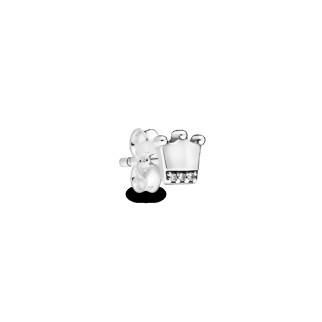 Срібна сережка  "Моя корона" 298553C01 - Інтернет-магазин спільних покупок ToGether