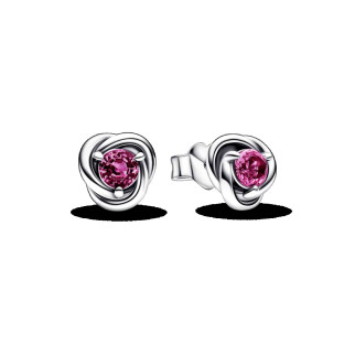 Срібні сережки   "Рожеве коло вічності" 292334C05 - Інтернет-магазин спільних покупок ToGether