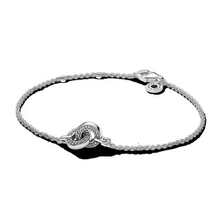 Срібний браслет "Перплетені кільця" 18 - Інтернет-магазин спільних покупок ToGether