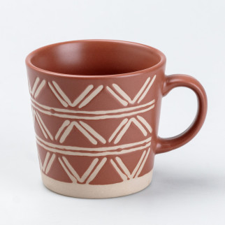 Чашка керамічна 350 мл для чаю чи кави Коричнева - Інтернет-магазин спільних покупок ToGether