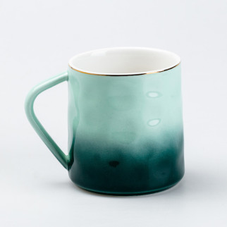 Чашка керамічна 400 мл для чаю чи кави Зелена - Інтернет-магазин спільних покупок ToGether