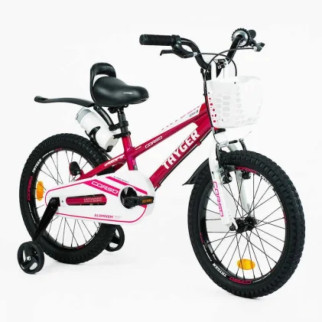 Велосипед 2-х колісний 18" "CORSO" TG-21702 "TAYGER" (1) алюмінієва рама, ручне гальмо, дод. колеса, дзвоник, пляшечка, зібран на 85 - Інтернет-магазин спільних покупок ToGether