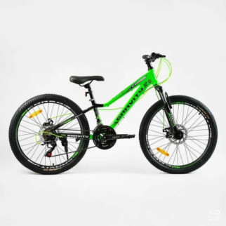 Велосипед Спортивний Corso «Gravity» 24" дюйми GR-24275 (1) рама алюмінієва 12, обладнання Shimano 21 швидкість, зібран на 75 - Інтернет-магазин спільних покупок ToGether