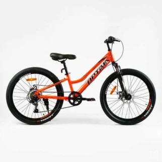 Велосипед Спортивний Corso «OPTIMA» 24" дюйми TM-24215 (1) рама алюмінієва 11'', обладнання Shimano RevoShift 7 швидкістей, зібраний на 75 - Інтернет-магазин спільних покупок ToGether