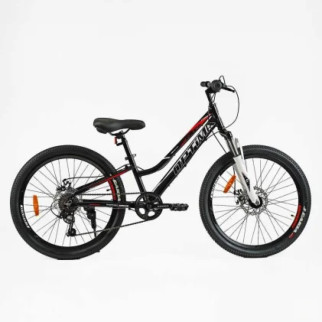 Велосипед Спортивний Corso «OPTIMA» 24" дюйми TM-24811 (1) рама алюмінієва 11'', обладнання Shimano RevoShift 7 швидкістей, зібраний на 75 - Інтернет-магазин спільних покупок ToGether