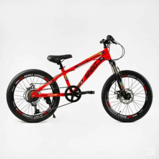 Велосипед Спортивний CORSO SPIRIT 20" дюймів TK - 20697 (1) рама сталева 12, 7 швидкостей Shimano, зібран на 75 - Інтернет-магазин спільних покупок ToGether