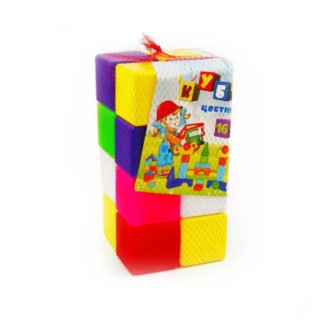 гр Кубик кольоровий в сітці 111/1 (6) 16 куб. "BAMSIC", в сітці - Інтернет-магазин спільних покупок ToGether