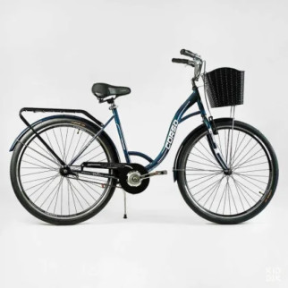 Велосипед міський Corso «FORTUNA» 28 FR-9908 (1) одношвидкісний, сталева рама 20, корзина, багажник - Інтернет-магазин спільних покупок ToGether