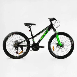 Велосипед Спортивний Corso 24" дюйми «Fenix» FX-24650 (1) рама алюмінієва 11, обладнання Saiguan 21 швидкість, зібран на 75 - Інтернет-магазин спільних покупок ToGether