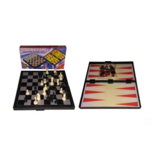 Ігровий набір "Magnetspel" 3 в 1 (шашки, нарди, шахи) - Інтернет-магазин спільних покупок ToGether
