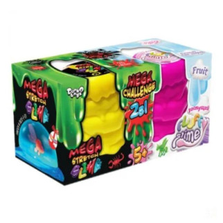 Набір слайм "2 в 1: Mega Stretch Slime &amp; Fluffy Slime" рус - Інтернет-магазин спільних покупок ToGether