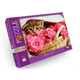 Пазли "Кошеня в трояндах", 2000 елементів - Інтернет-магазин спільних покупок ToGether