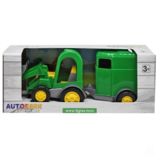 Трактор-баггі з ковшем зелений з коневозом - Інтернет-магазин спільних покупок ToGether