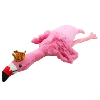 Мяка іграшка "Фламінго-обіймусь", в короні, 100 см (рожевий) - Інтернет-магазин спільних покупок ToGether