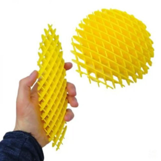 Іграшка-антистрес "Губка для рук: Fidget Worm" (жовта) - Інтернет-магазин спільних покупок ToGether