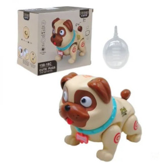 Іграшка інтерактивна "Cute Pugs: Собака", музична (коричнева) - Інтернет-магазин спільних покупок ToGether