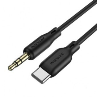 Аудiо-кабель BOROFONE BL18 Type-C silicone digital audio conversion cable Black (BL18CB) - Інтернет-магазин спільних покупок ToGether