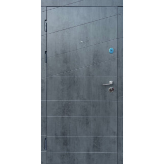 Двері Ф3 Маестро метал 2050*960 ліві бетон сірий - Інтернет-магазин спільних покупок ToGether