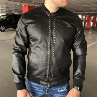 Куртка Valentino Rockstud Untitled Jacket Leather Black - Інтернет-магазин спільних покупок ToGether