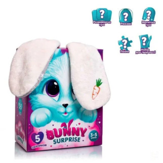 гр Гра настільна "Bunny surprise" mini VT 8080-11 (3) "Vladi Toys", 5 ігор, магнітна гра, пазл, розвиваюча гра, набір для творчості, рюкзак, в коробці - Інтернет-магазин спільних покупок ToGether