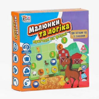 гр Настільна гра "Малюнки та логіка - Пригоди на фермі" UKB-B 0031 (12) "4FUN Game Club" українською мовою, в коробці - Інтернет-магазин спільних покупок ToGether