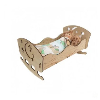 Дерев'яне ліжко для ляльки - Інтернет-магазин спільних покупок ToGether