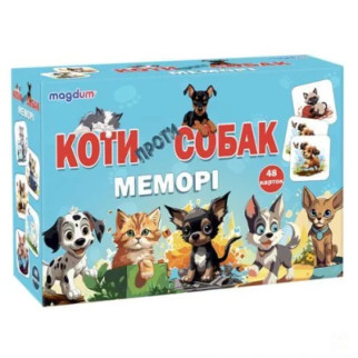 Настільна гра "Меморі: Коти проти собак" (укр) - Інтернет-магазин спільних покупок ToGether