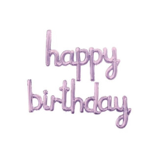 Набір надувних кульок Happy Birthday 14361 2 предмети фіолетовий - Інтернет-магазин спільних покупок ToGether