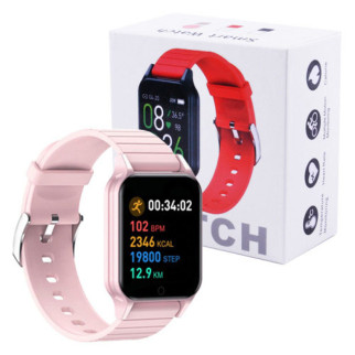 Смарт годинник Smart Watch T96 стильний із захистом від вологи та пилу з вимірюванням температура тіла. VE-679 Колір: рожевий - Інтернет-магазин спільних покупок ToGether