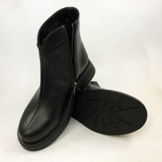 Жіночі весняні/осінні черевики із натуральної шкіри. 40 Розмір. UI-347 Колір: чорний - Інтернет-магазин спільних покупок ToGether