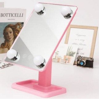 Дзеркало для нанесення макіяжу Cosmetie mirror 360, Дзеркало зі збільшенням та підсвічуванням, Дзеркало LA-275 для макіяжу - Інтернет-магазин спільних покупок ToGether