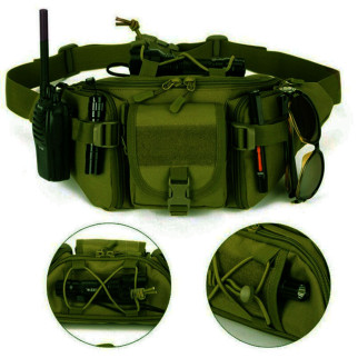 Сумка поясна тактична / Чоловіча сумка на пояс / Армейська сумка. DK-300 Колір: зелений - Інтернет-магазин спільних покупок ToGether