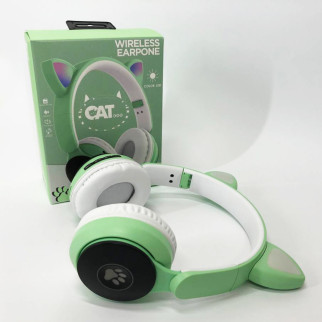 Навушники з котячими вушками ST77, Навушники з вухами кота, Бездротові навушники AU-830 з bluetooth - Інтернет-магазин спільних покупок ToGether