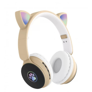Бездротові навушники ST77 LED з котячими вушками, що світяться. BP-560 Колір: золотий - Інтернет-магазин спільних покупок ToGether